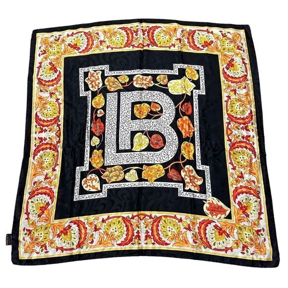 LAURA di Laura Biagiotti 100% Silk Square Scarf Multicolored Paisley Made in Ita - Picture 1 of 7